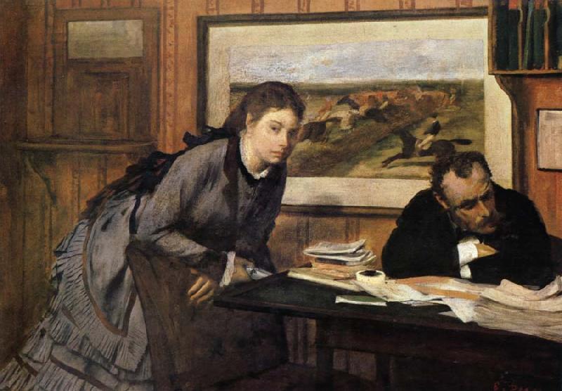 Edgar Degas feel wronged and act rashly